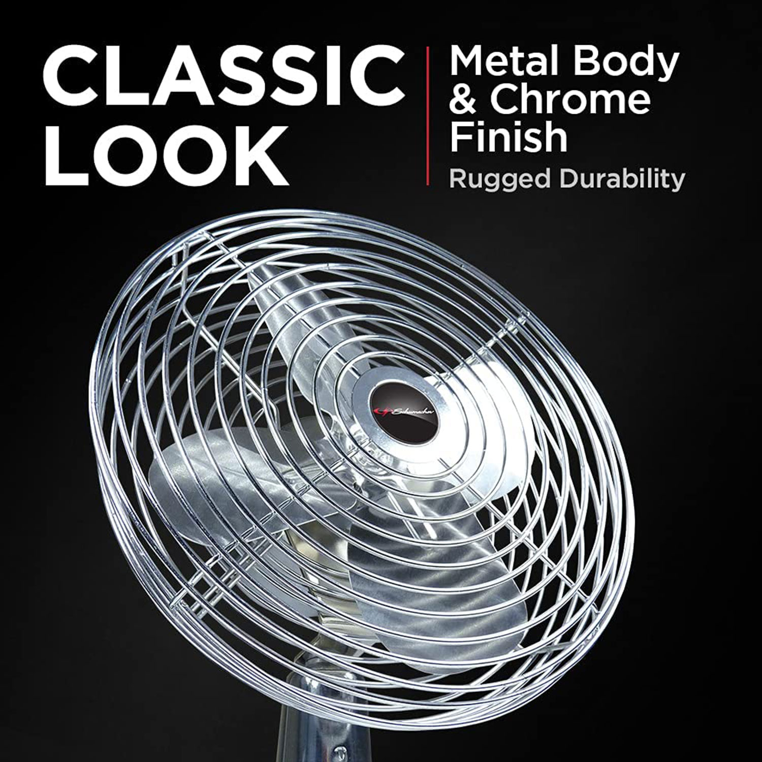 Schumacher 125 Chrome Fan 12V - Imagen 3